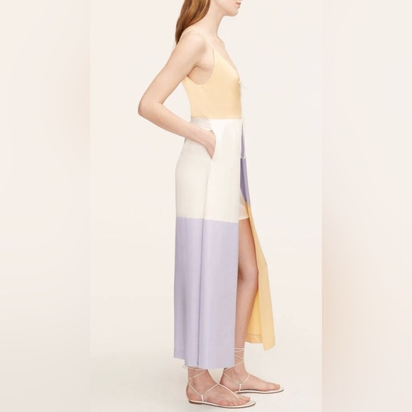 Rebecca Taylor Color-Blocked Twill Dress - Picture 3 of 10